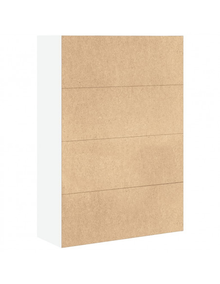 Libreria Bianca 80x30x114 cm in Legno Multistrato