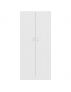 Libreria Bianca 82,5x30,5x185,5 cm in Legno Multistrato