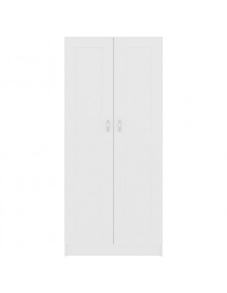 Libreria Bianca 82,5x30,5x185,5 cm in Legno Multistrato