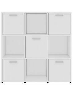 Libreria Bianca 90x30x90 cm in Legno Multistrato