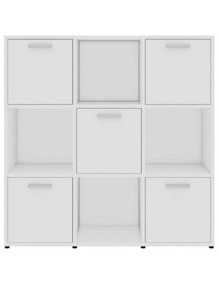 Libreria Bianca 90x30x90 cm in Legno Multistrato