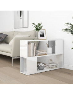 Libreria Bianco Lucido 100x24x63 cm in Truciolato