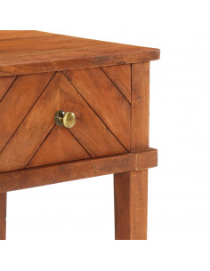 Comodino 40x40x50 cm in Legno Massello di Acacia 2