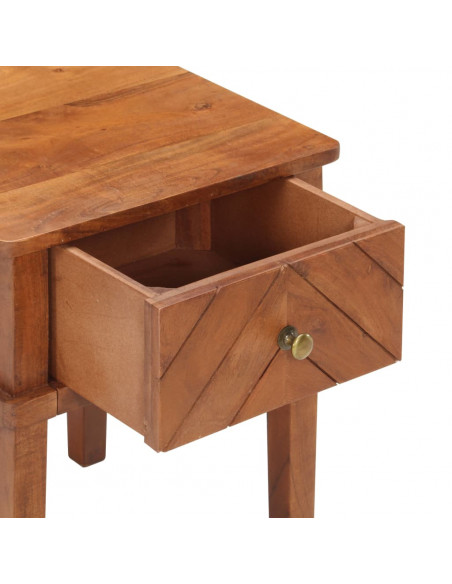 Comodino 40x40x50 cm in Legno Massello di Acacia