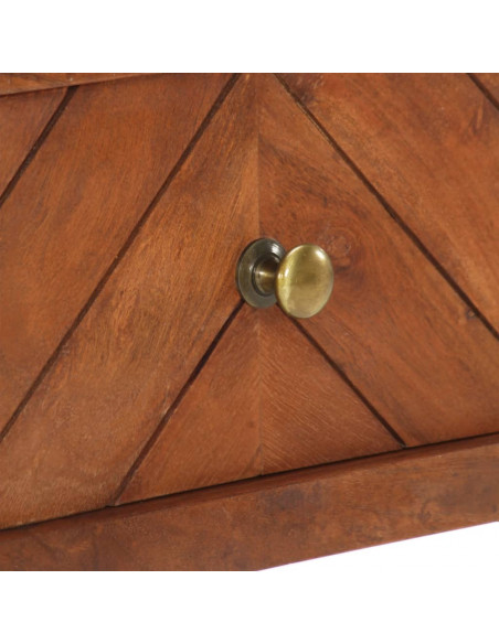 Comodino 40x40x50 cm in Legno Massello di Acacia