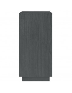 Libreria Grigia 40x35x71 cm in Legno Massello di Pino