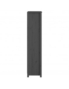 Libreria Grigia 50x35x154 cm in Legno Massello di Pino