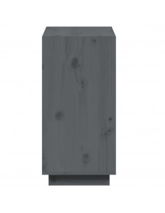 Libreria Grigia 60x35x71 cm in Legno Massello di Pino