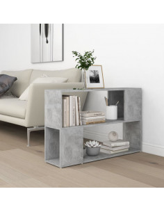 Libreria Grigio Cemento 100x24x63 cm in Truciolato