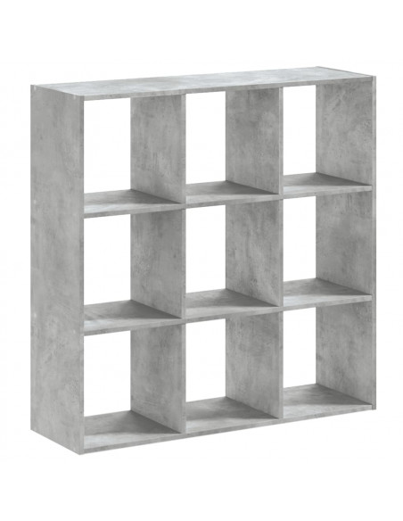 Libreria Grigio Cemento 102x32x102 cm in Legno Multistrato