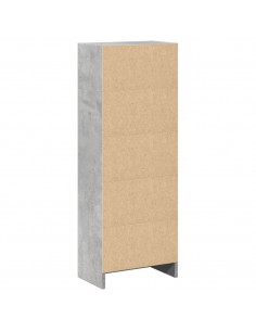 Libreria Grigio Cemento 40x24x109 cm in Truciolato