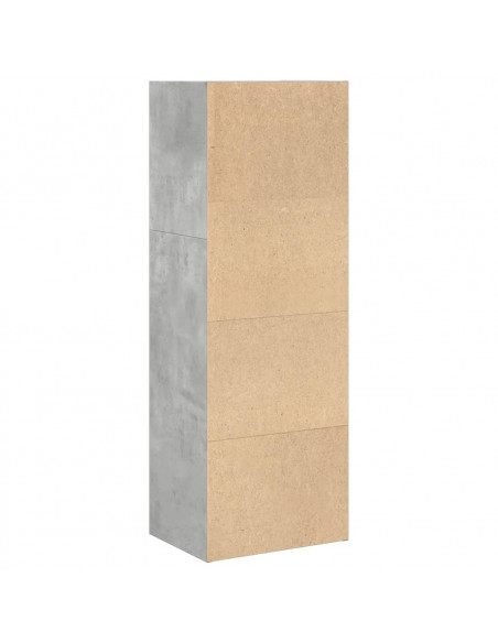 Libreria Grigio Cemento 40x30x114 cm in Legno Multistrato