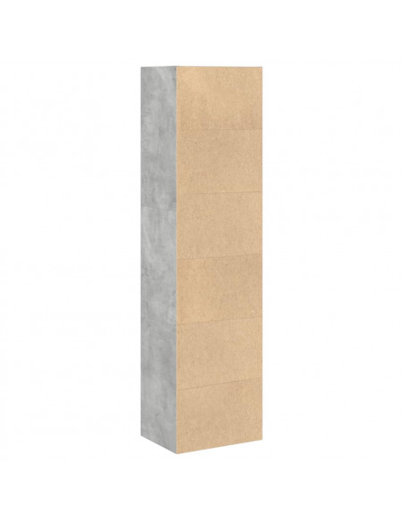 Libreria Grigio Cemento 40x30x152 cm in Legno Multistrato