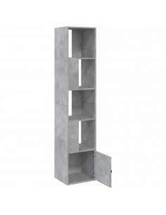 Libreria Grigio Cemento 40x36x189 cm in Legno Multistrato