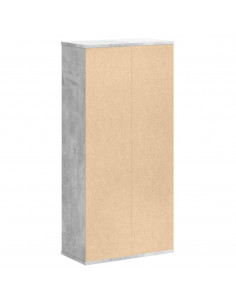 Libreria Grigio Cemento 50x25x105 cm in Legno Multistrato