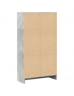 Libreria Grigio Cemento 60x24x109 cm in Truciolato