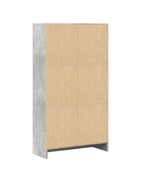 Libreria Grigio Cemento 60x24x109 cm in Truciolato