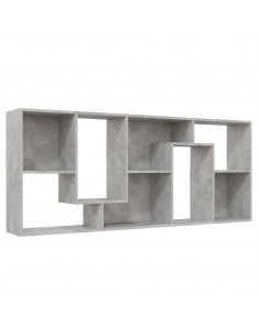 Libreria Grigio Cemento 67x24x161 cm in Legno Multistrato