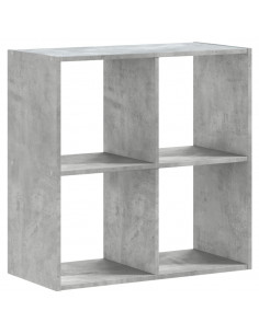Libreria Grigio Cemento 68,5x32x68,5 cm in Legno Multistrato
