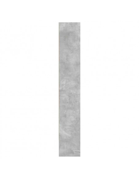 Libreria Grigio Cemento 80x30x189 cm in Legno Multistrato