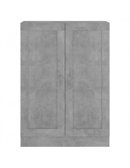 Libreria Grigio Cemento 82,5x30,5x115 cm in Legno Multistrato