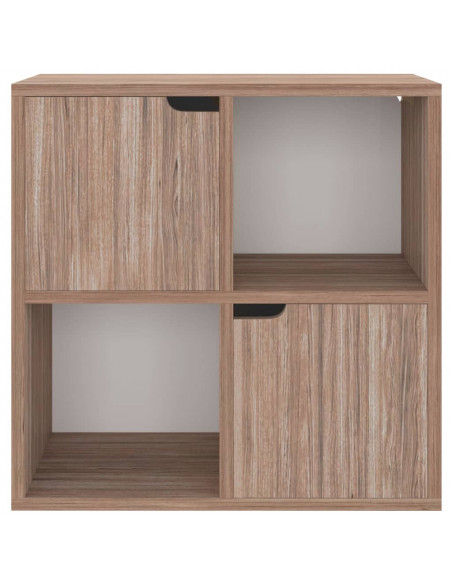 Libreria Grigio Rovere Sonoma 60x27,5x59,5cm Legno Multistrato
