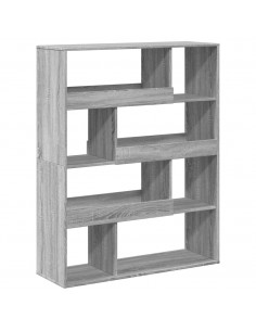 Libreria Grigio Sonoma 100x33x125,5 cm in Legno Multistrato