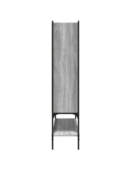 Libreria Grigio Sonoma 102x30x141,5 cm in Legno Multistrato