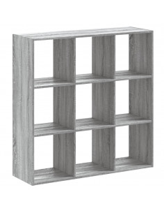 Libreria Grigio Sonoma 102x32x102 cm in Legno Multistrato