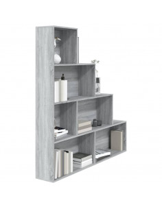 Libreria Grigio Sonoma 155x24x160 cm