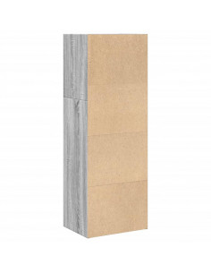 Libreria Grigio Sonoma 40x30x114 cm in Legno Multistrato