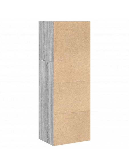 Libreria Grigio Sonoma 40x30x114 cm in Legno Multistrato