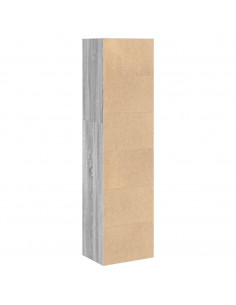 Libreria Grigio Sonoma 40x30x152 cm in Legno Multistrato