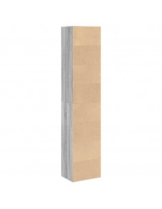 Libreria Grigio Sonoma 40x30x189 cm in Legno Multistrato