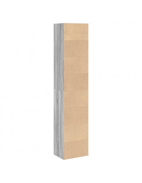 Libreria Grigio Sonoma 40x30x189 cm in Legno Multistrato