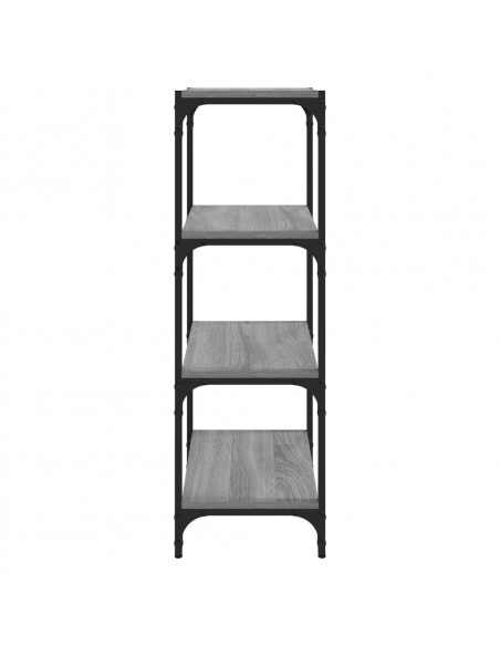 Libreria grigio sonoma 40x33x100 cm Legno Multistrato e Acciaio