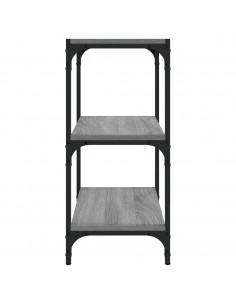 Libreria grigio sonoma 40x33x70,5cm Legno Multistrato e Acciaio