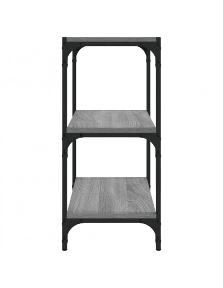 Libreria grigio sonoma 40x33x70,5cm Legno Multistrato e Acciaio