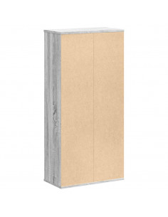 Libreria Grigio Sonoma 50x25x105 cm in Legno Multistrato