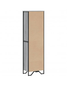 Libreria Grigio Sonoma 50x31x169 cm in Legno Multistrato