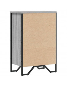 Libreria Grigio Sonoma 50x31x74,5 cm in Legno Multistrato