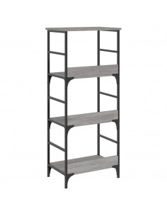 Libreria Grigio Sonoma 50x33x117,5 cm in Legno Multistrato