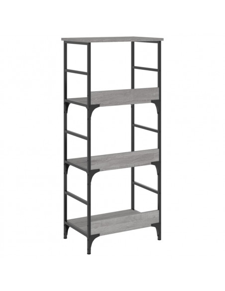 Libreria Grigio Sonoma 50x33x117,5 cm in Legno Multistrato