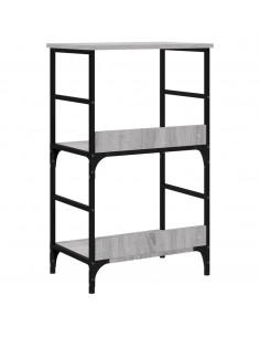 Libreria Grigio Sonoma 50x33x82 cm in Legno Multistrato