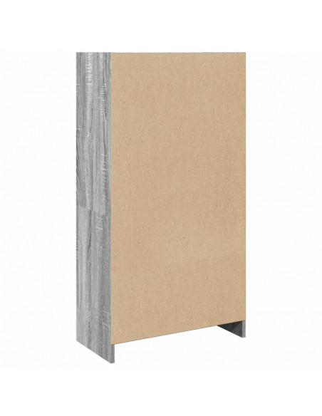Libreria Grigio Sonoma 57x28,5x107,5 cm in Legno Multistrato