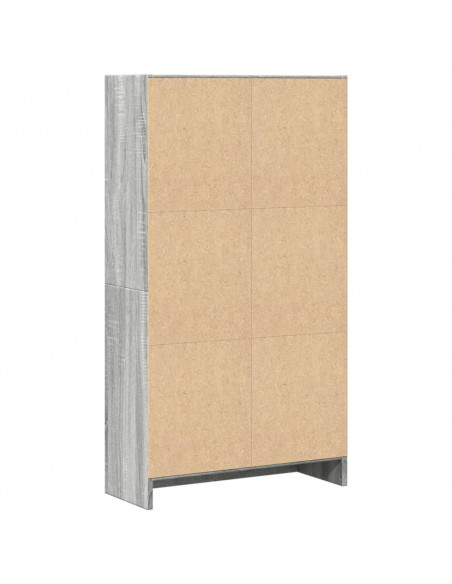 Libreria Grigio Sonoma 60x24x109 cm in Truciolato