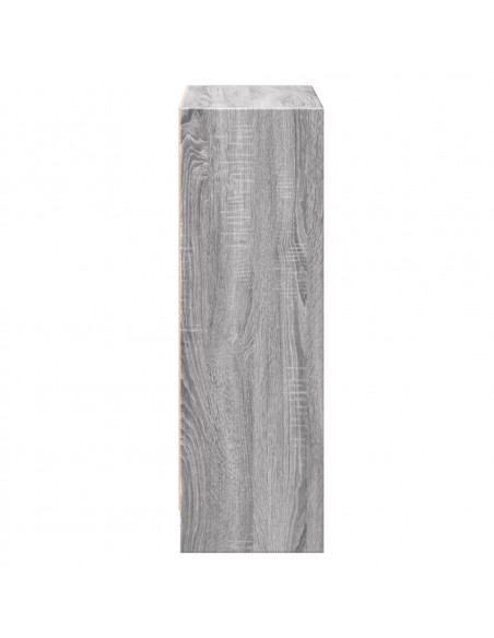 Libreria Grigio Sonoma 60x24x76 cm in Legno Multistrato