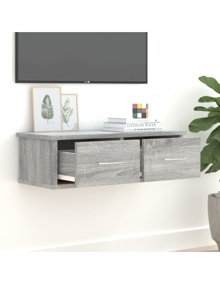 Libreria Grigio Sonoma 60x26x18,5cm in Legno Ingegnerizzato