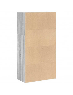 Libreria Grigio Sonoma 60x30x114 cm in Legno Multistrato