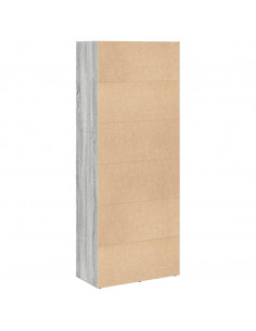 Libreria Grigio Sonoma 60x30x152 cm in Legno Multistrato